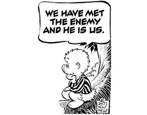 We Have Met The Enemy and He Is Us